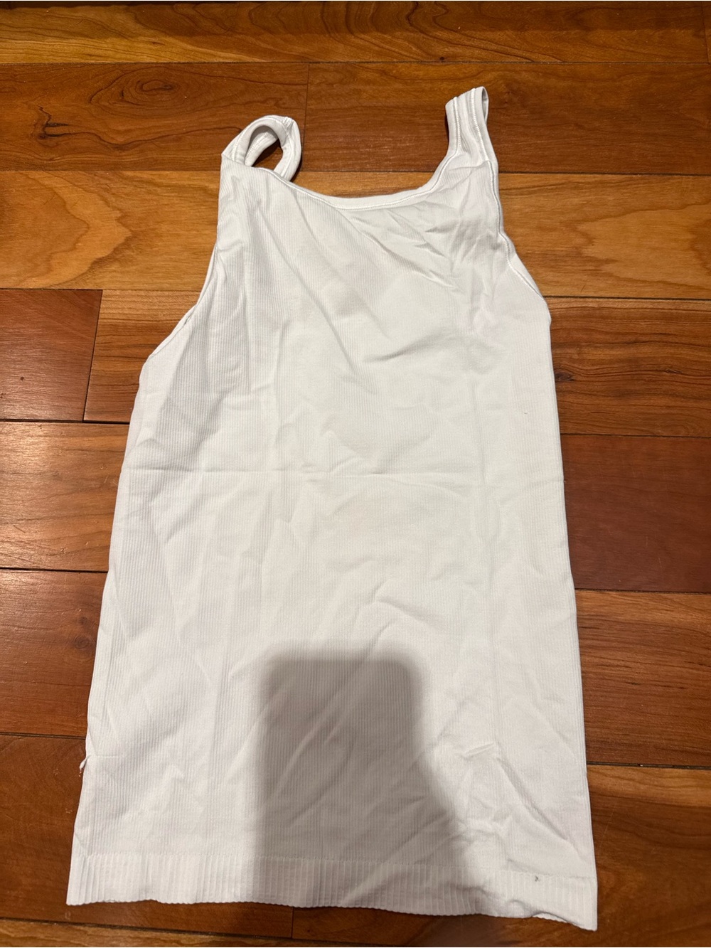 Lululemon scoop back White Ribbed Tank Top